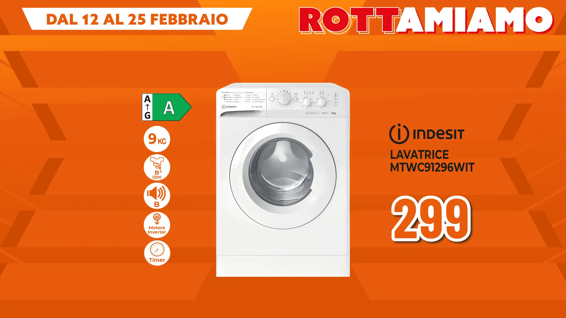 LAVATRICE INDESIT 9KG