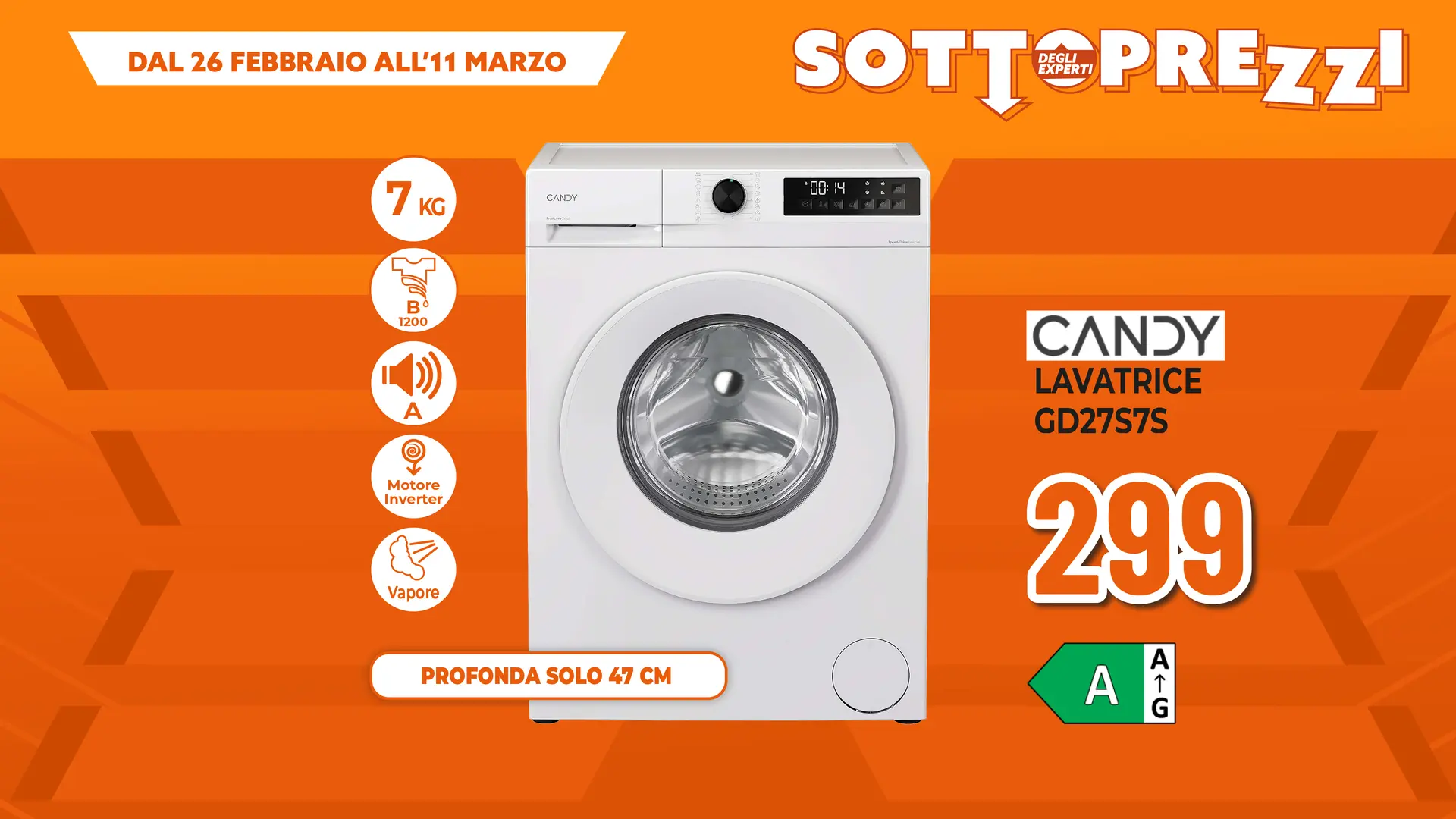 LAVATRICE CANDY 7kg