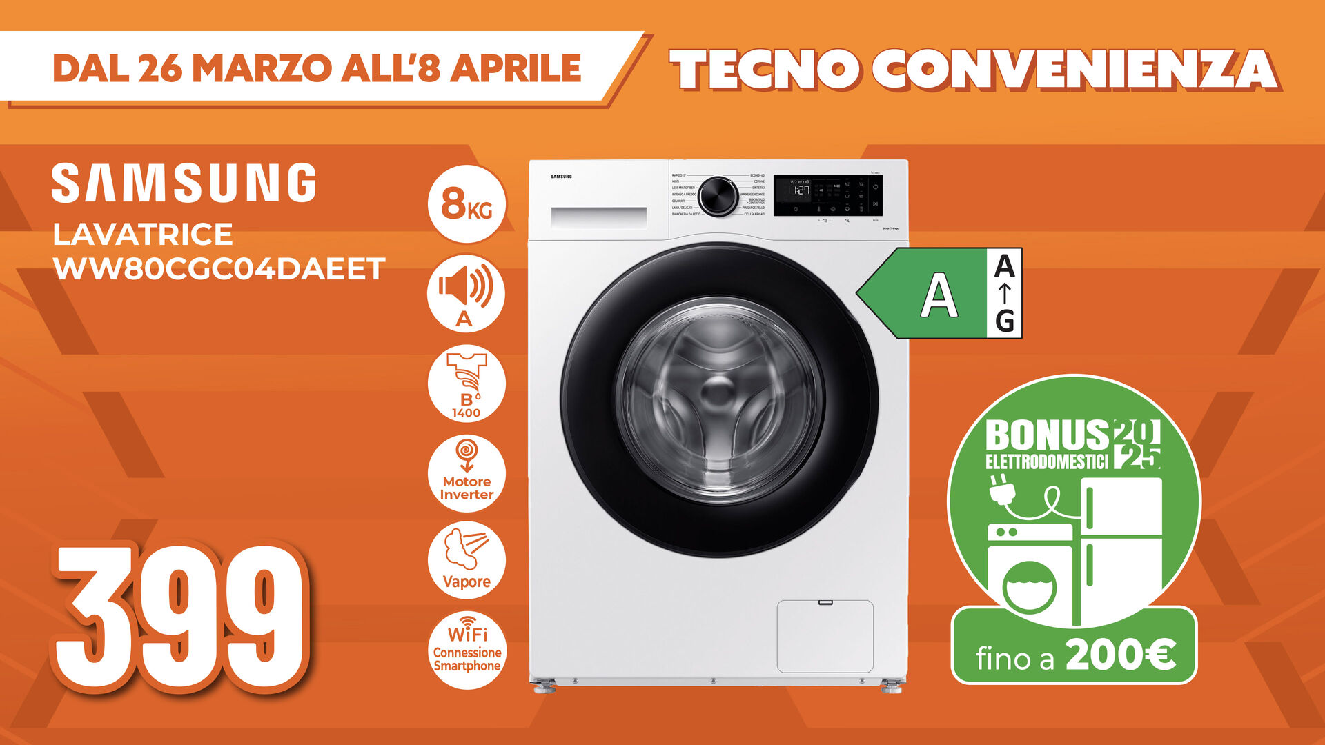 LAVATRICE SAMSUNG 8KG