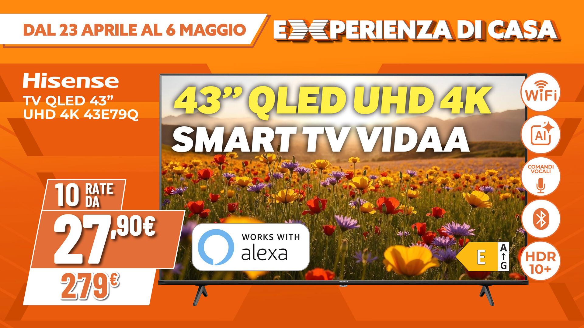 TV QLED 43" HISENSE