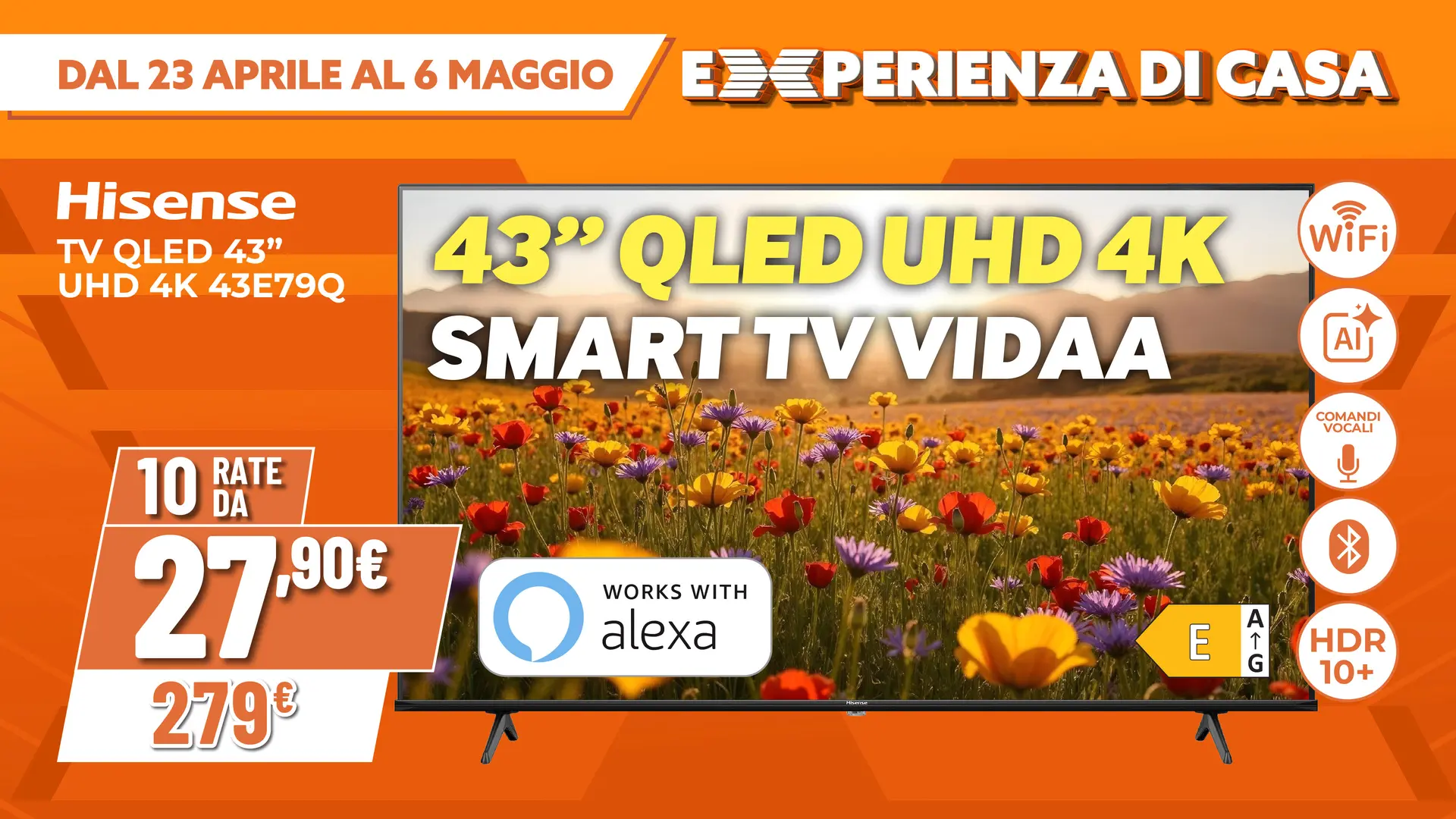 TV QLED 43" HISENSE