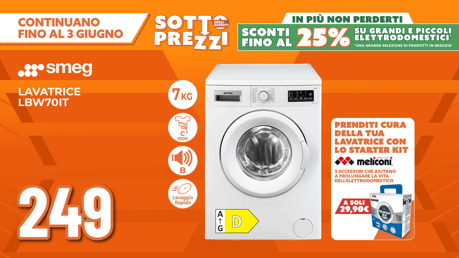 LAVATRICE 7KG SMEG
