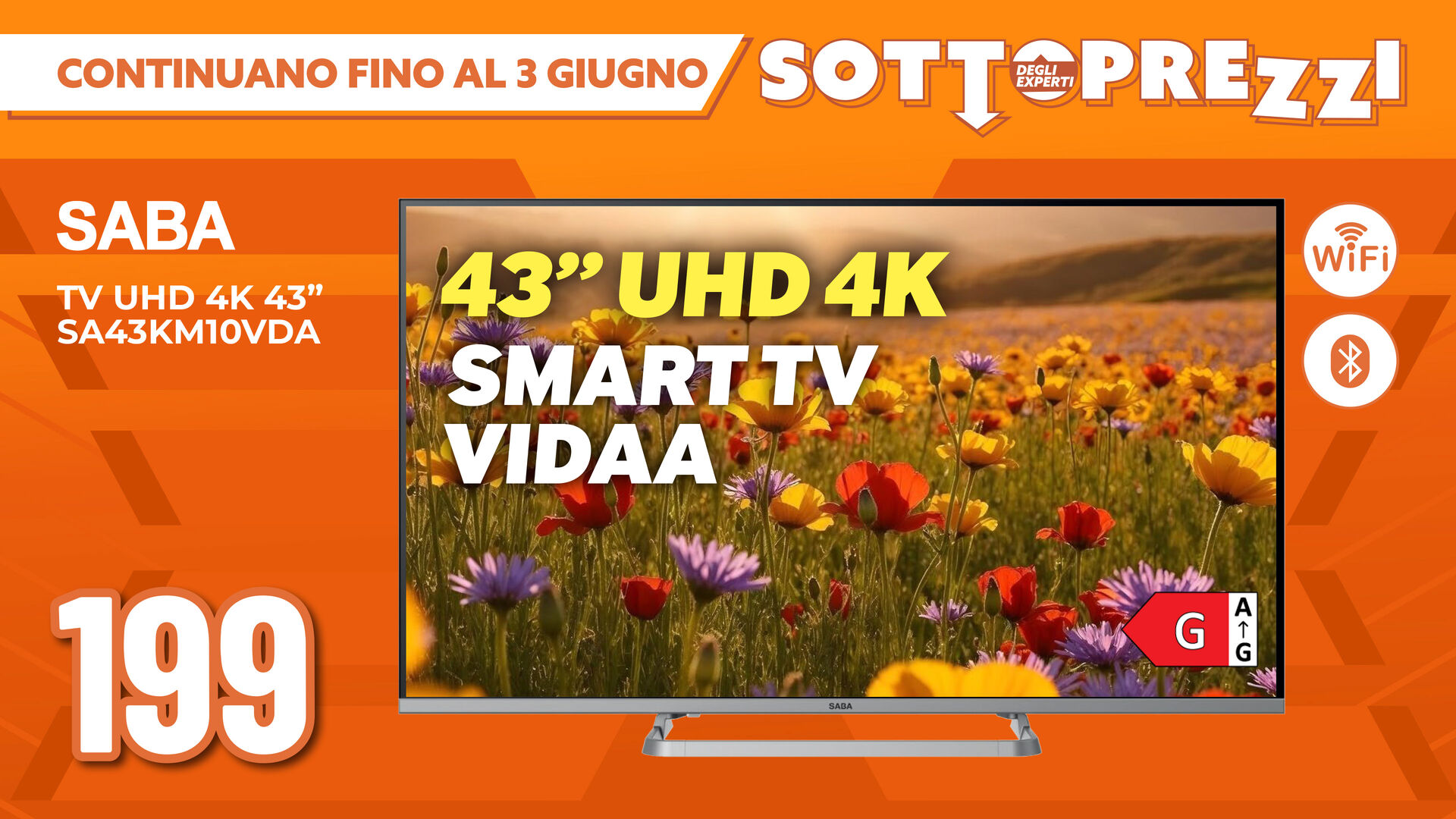 TV SABA LED 43"