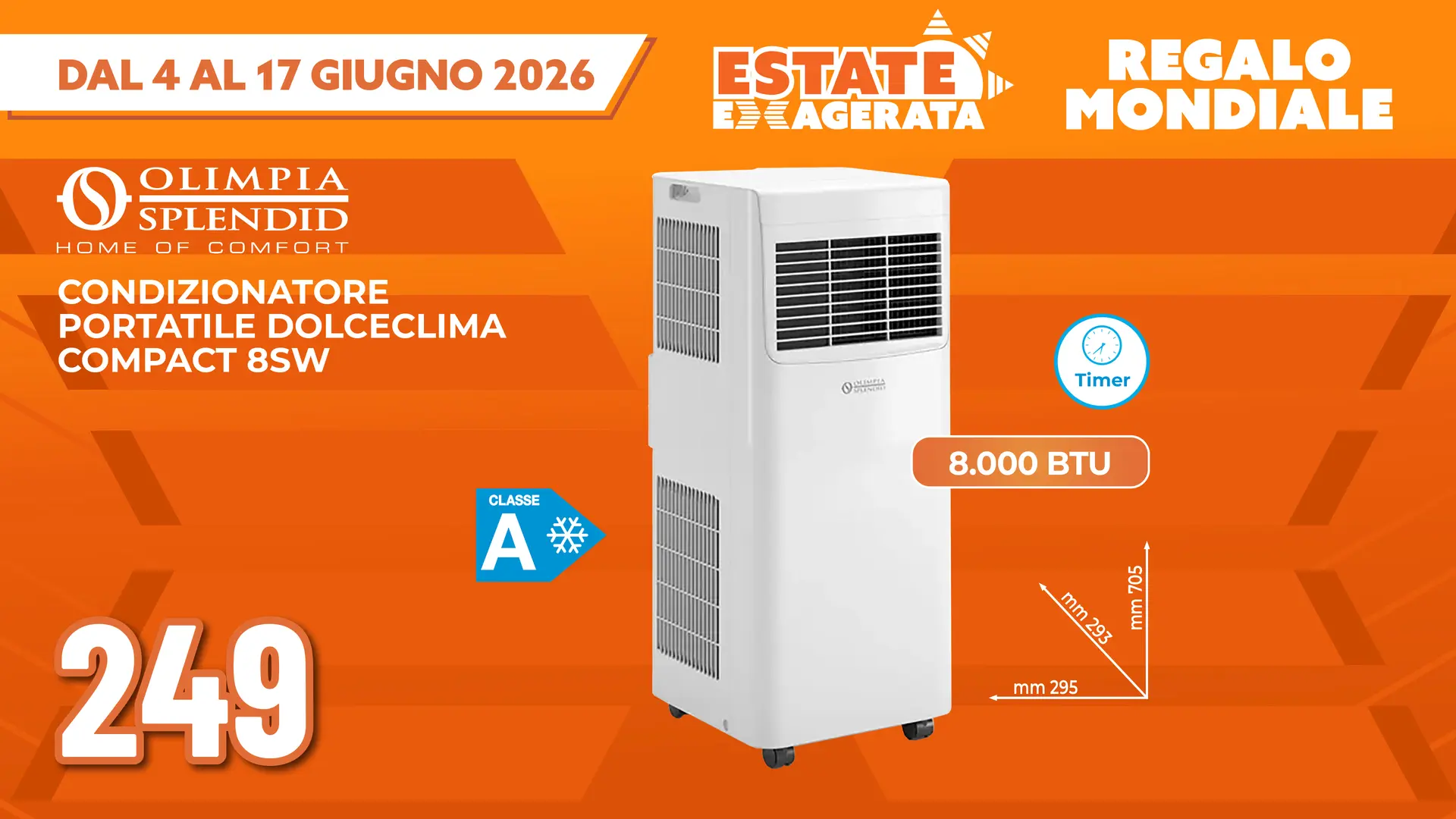 CONDIZIONATORE PORTATILE OLIMPIA SPLENDID