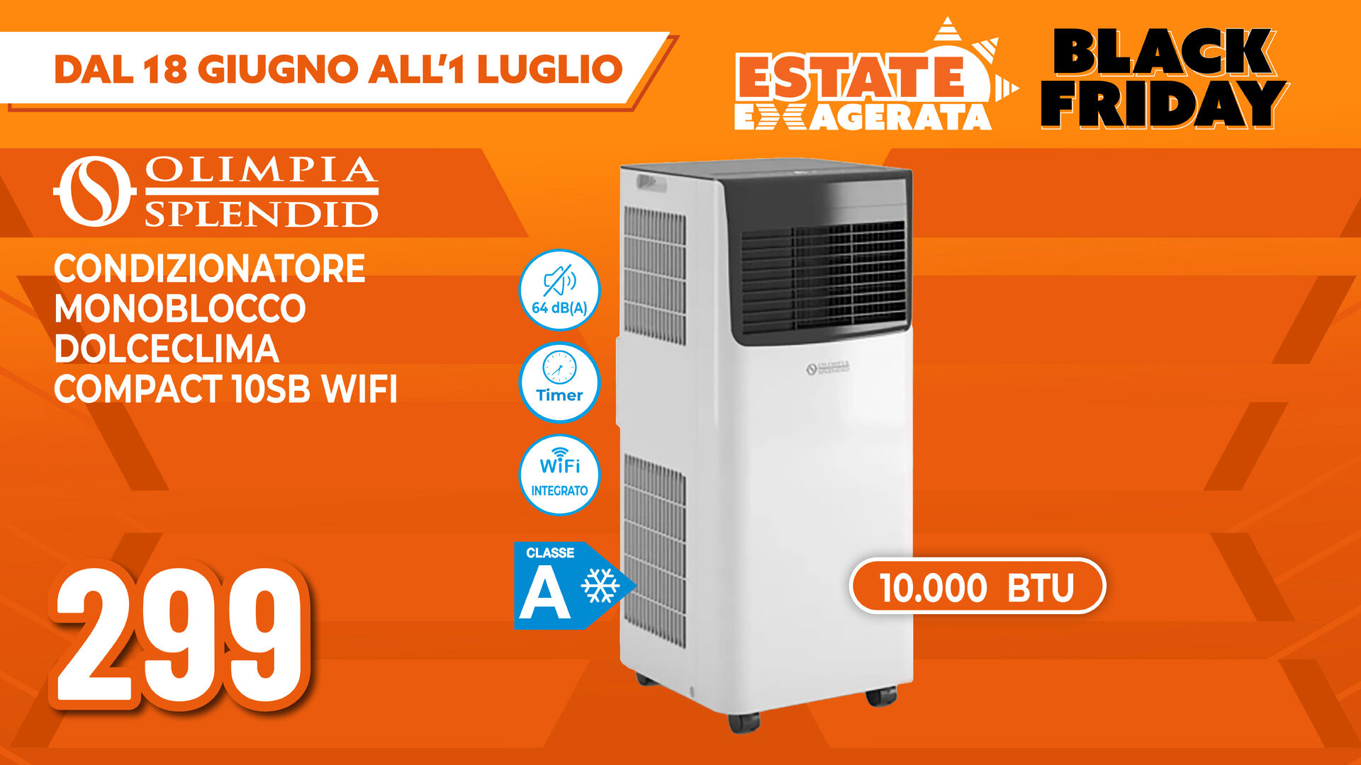 CONDIZIONATORE MONOBLOCCO DOLCECLIMA OLIMPIA