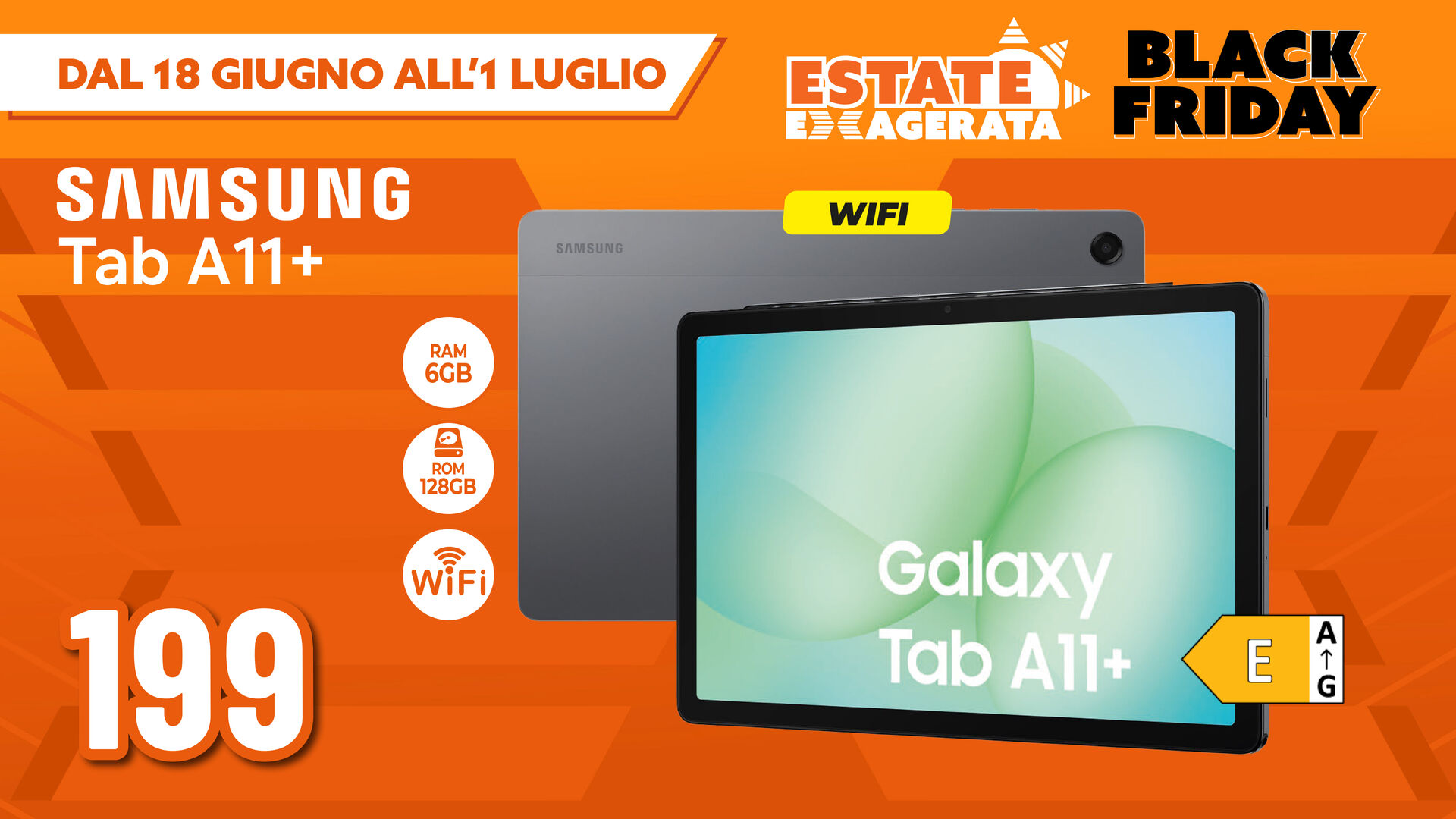 SAMSUNG GALAXY TAB A11+ 128GB WI-FI