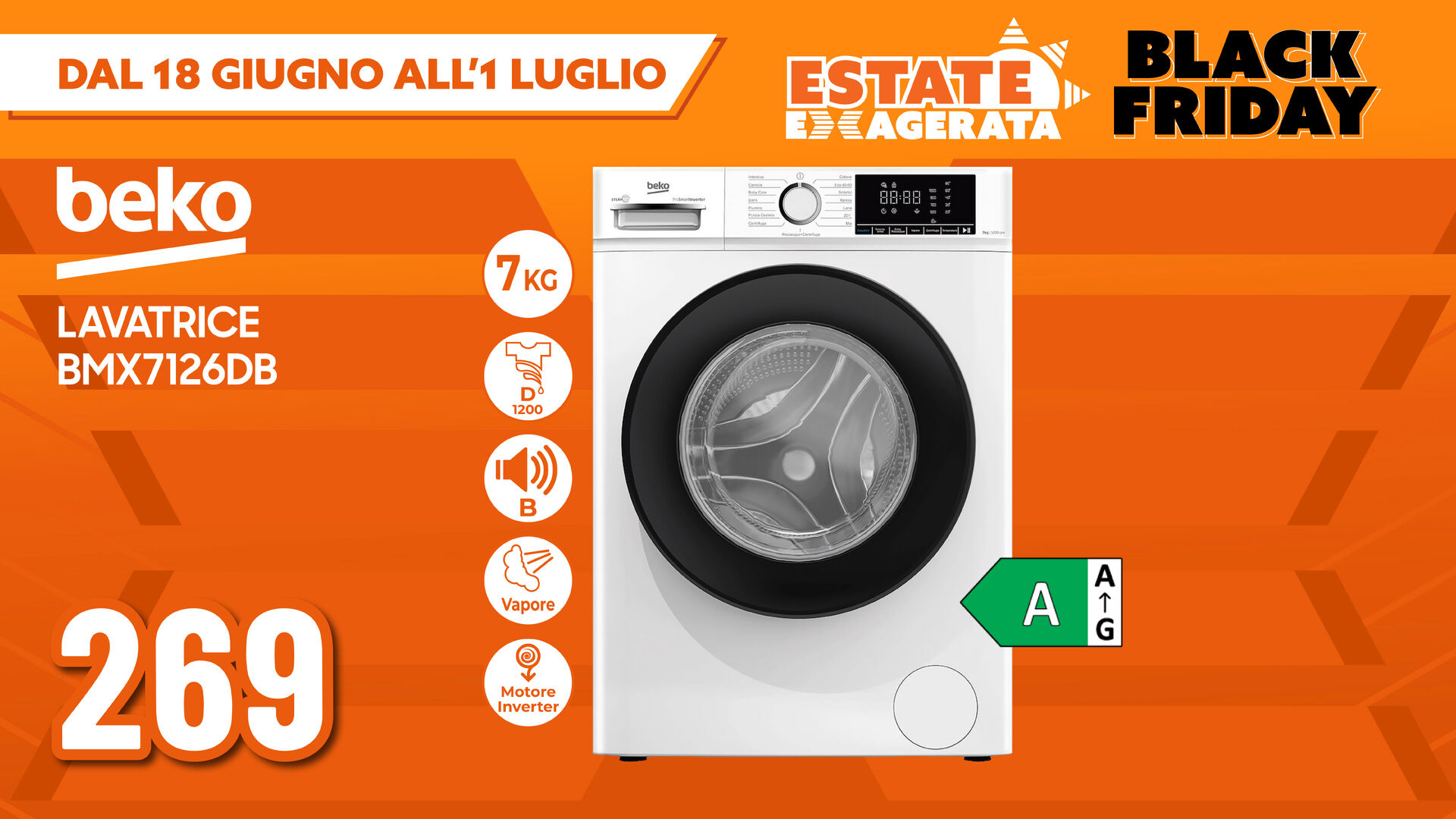 LAVATRICE SMEG 7kg