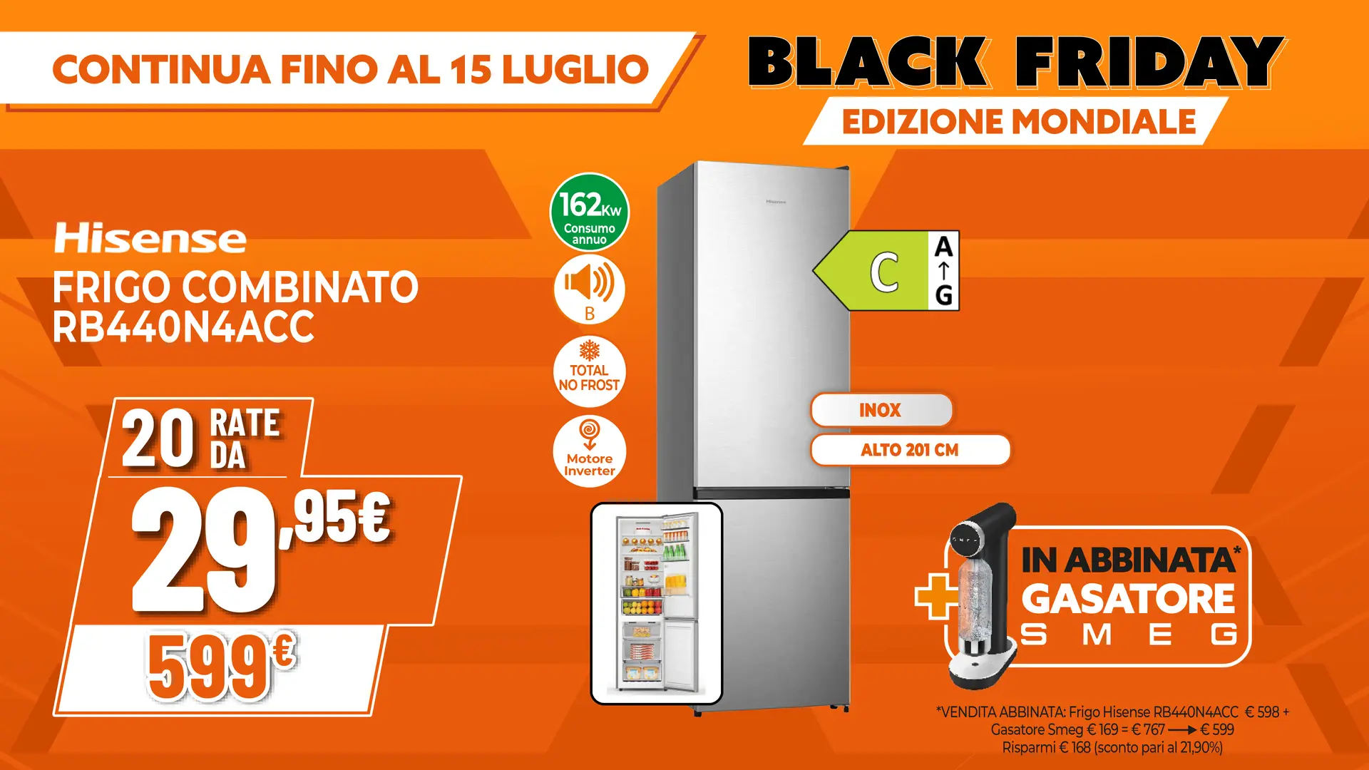 FRIGO COMBINATO HISENSE