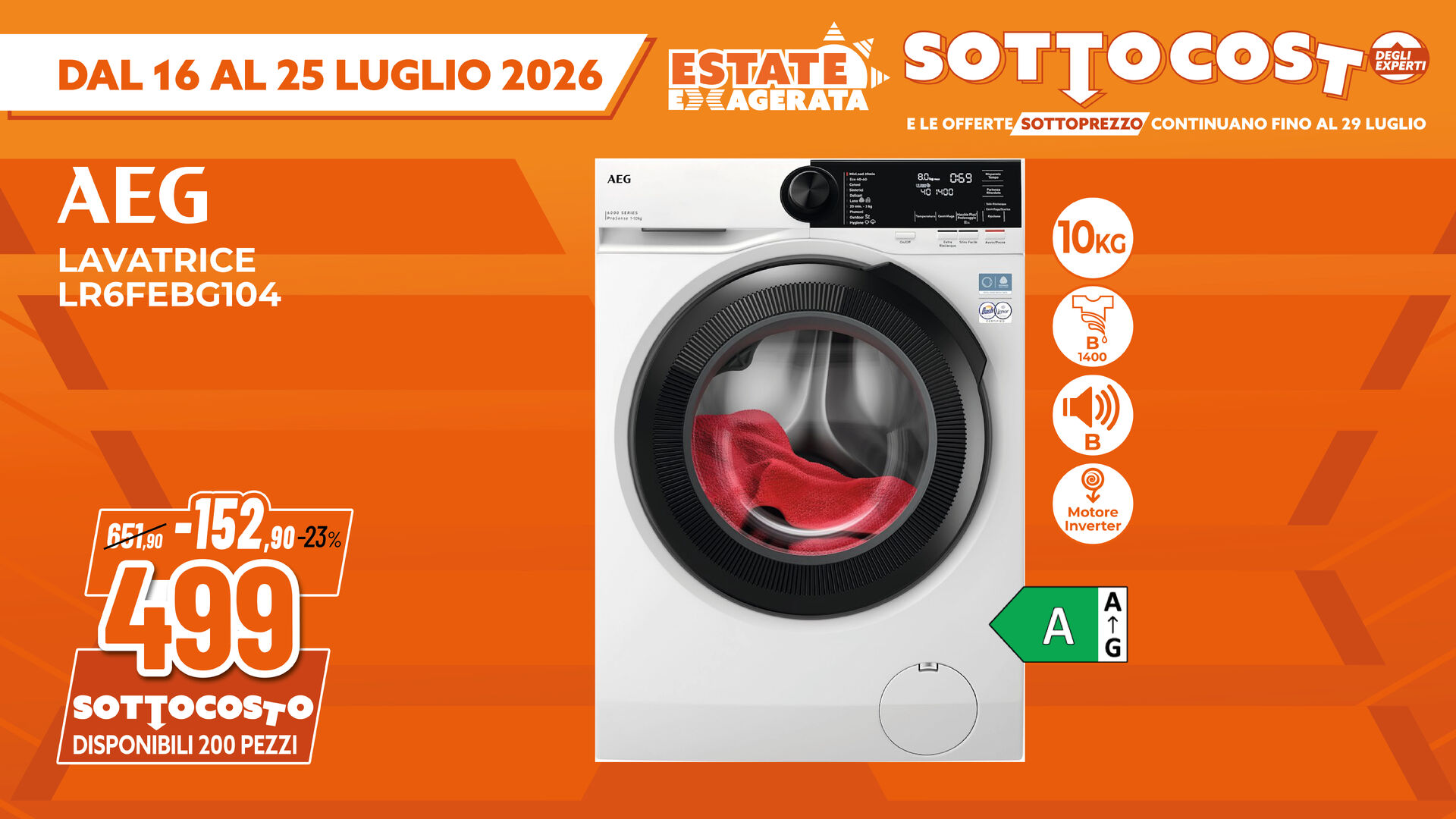LAVATRICE AEG 10KG