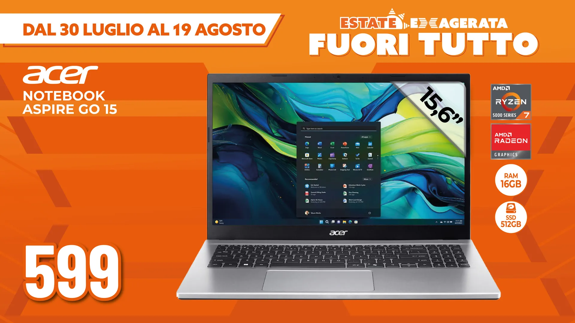 NOTEBOOK ASPIRE GO 15