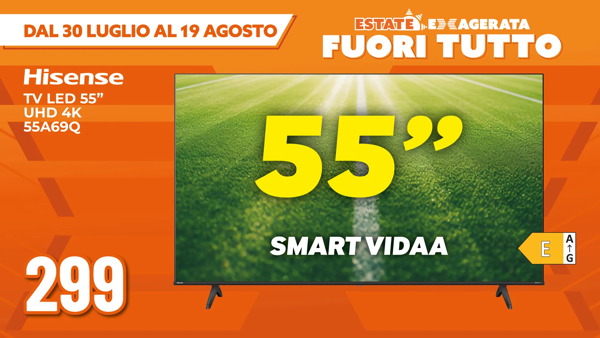 TV LED HISENSE 55"