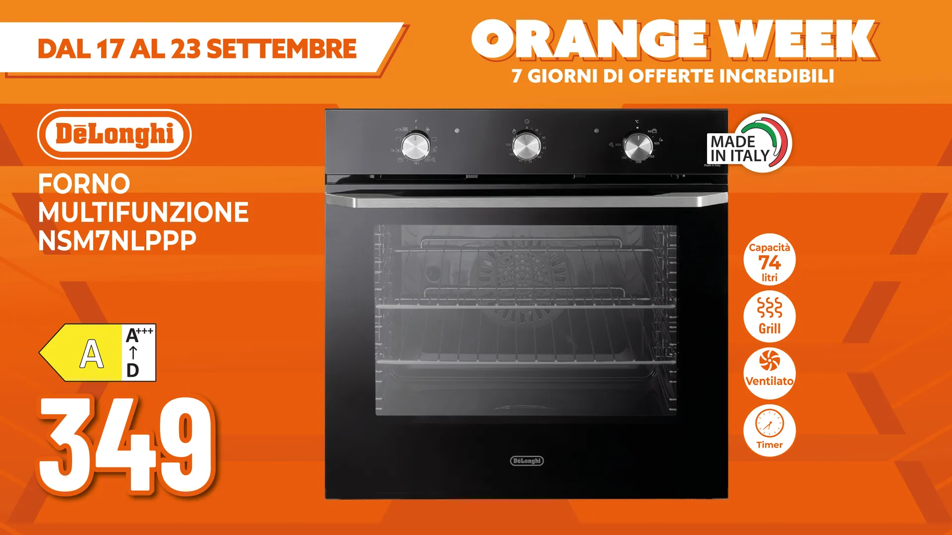 FORNO MULTIFUNZIONE DELONGHI