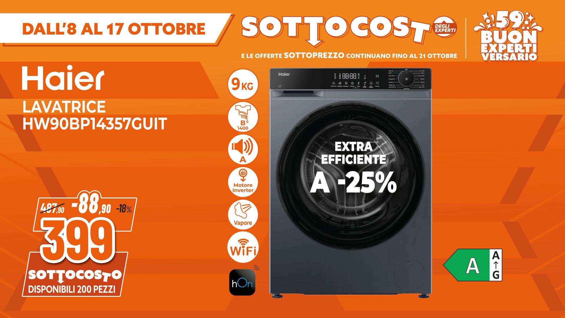 LAVATRICE HAIER 9KG
