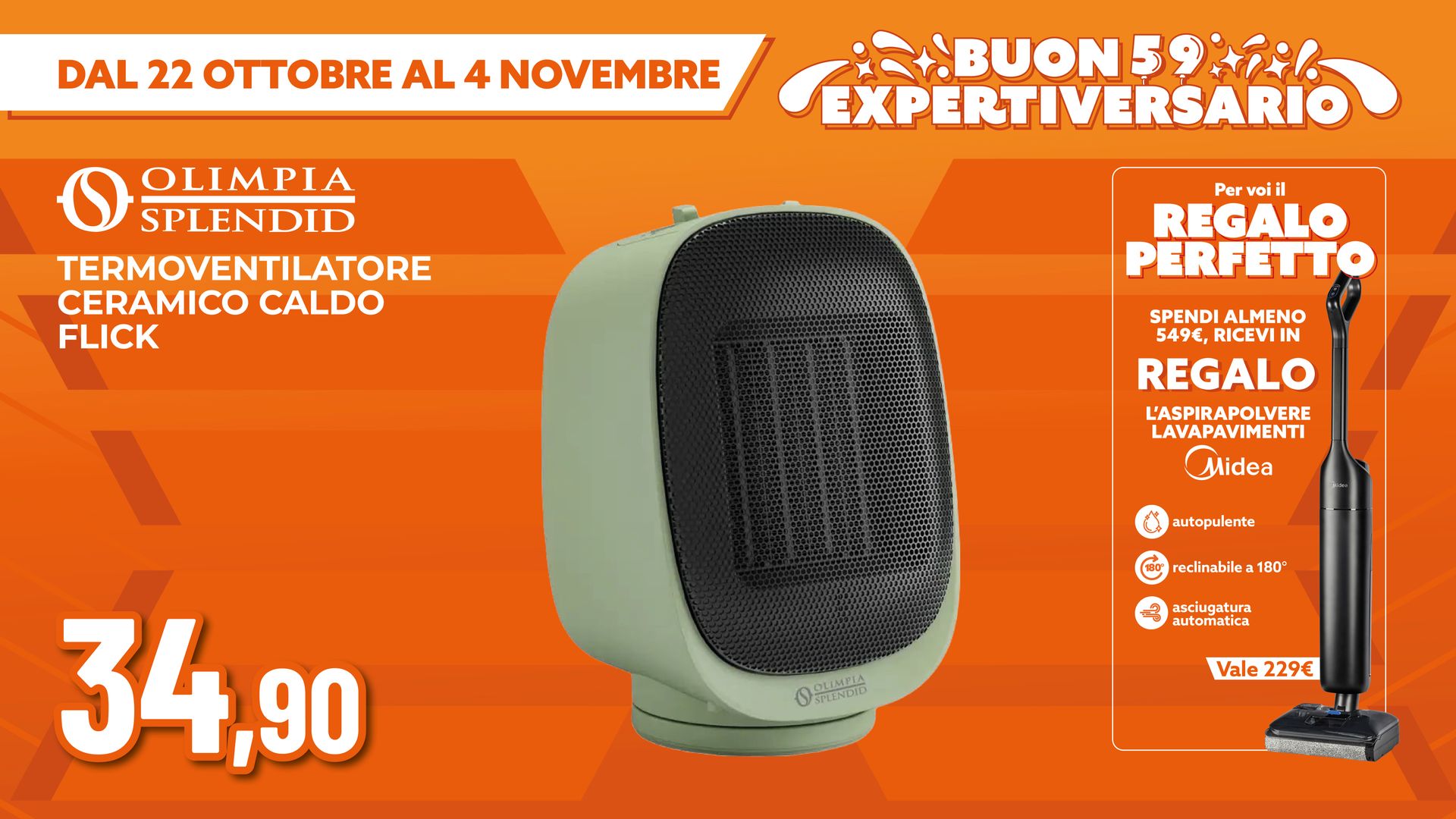 TERMOVENTILATORE CERAMICO OLIMPIA