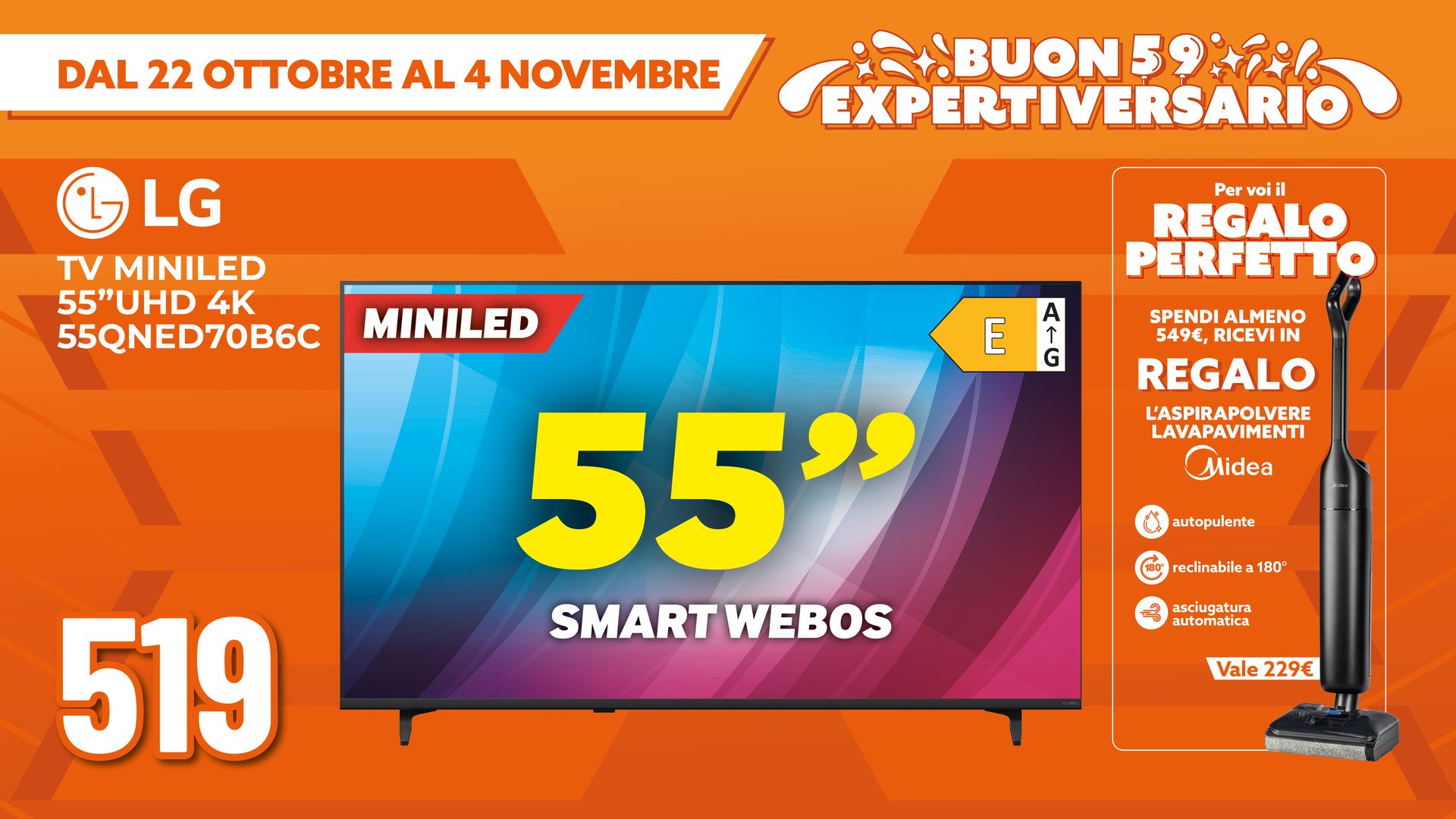 TV MINILED LG 55"