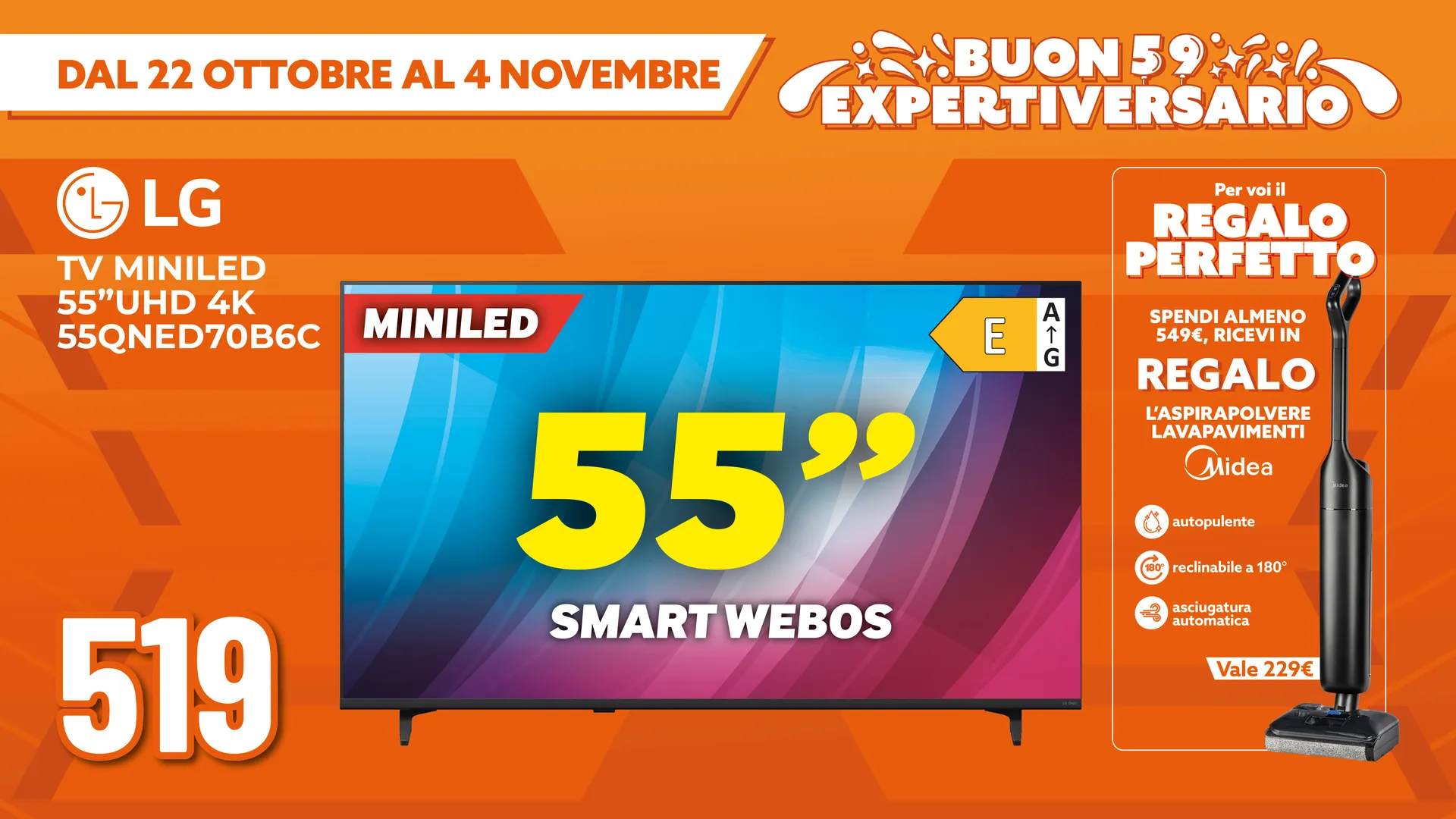 TV MINILED LG 55"