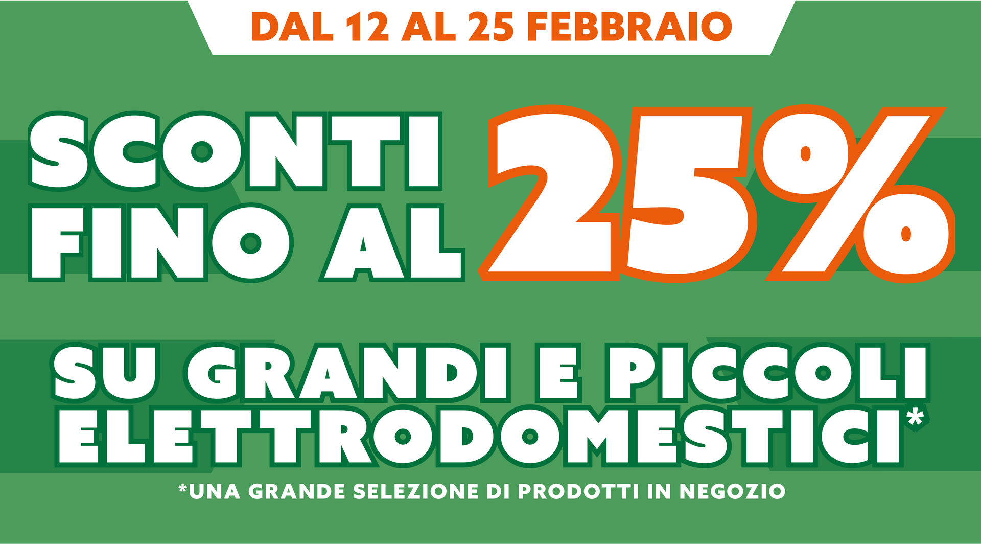 SCONTI FINO AL 25%